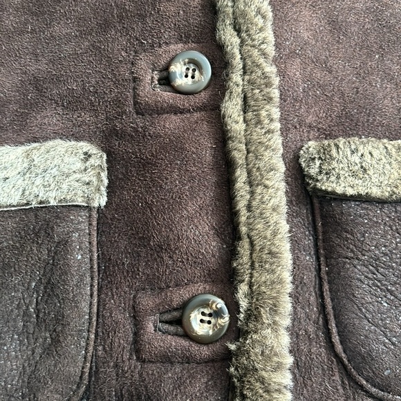 🔥Bod & Christensen🔥 | Brown 100% sheepskin shearling vest ✨Mob wife era✨ - Picture 4 of 12